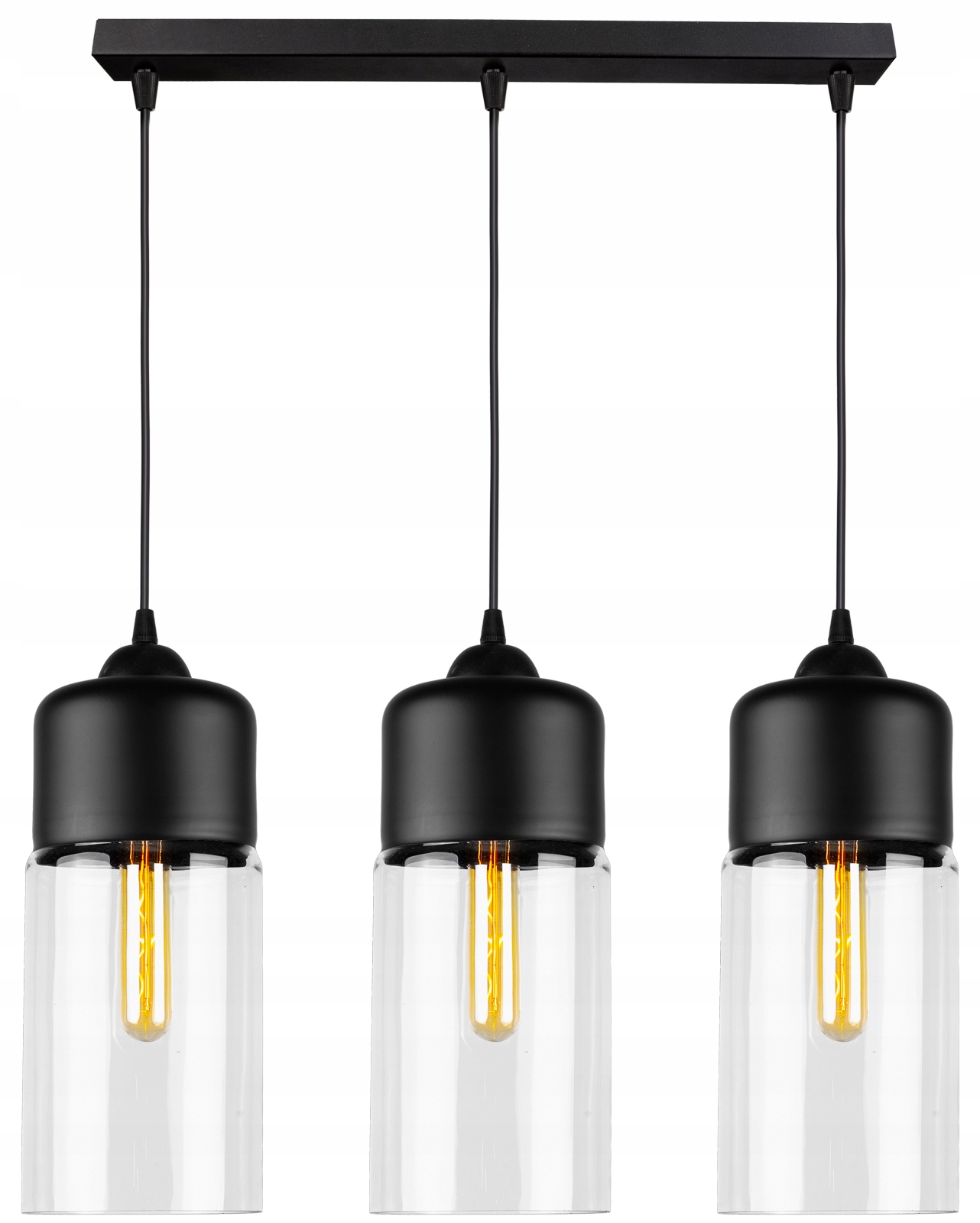 

Szklana Lampa Wisząca Sufitowa Żyrandol Plafon Led