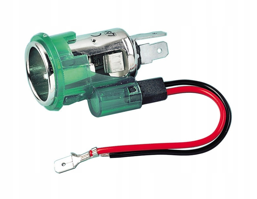 

Gniazdo zapalniczki zielone 24V Fi22mm