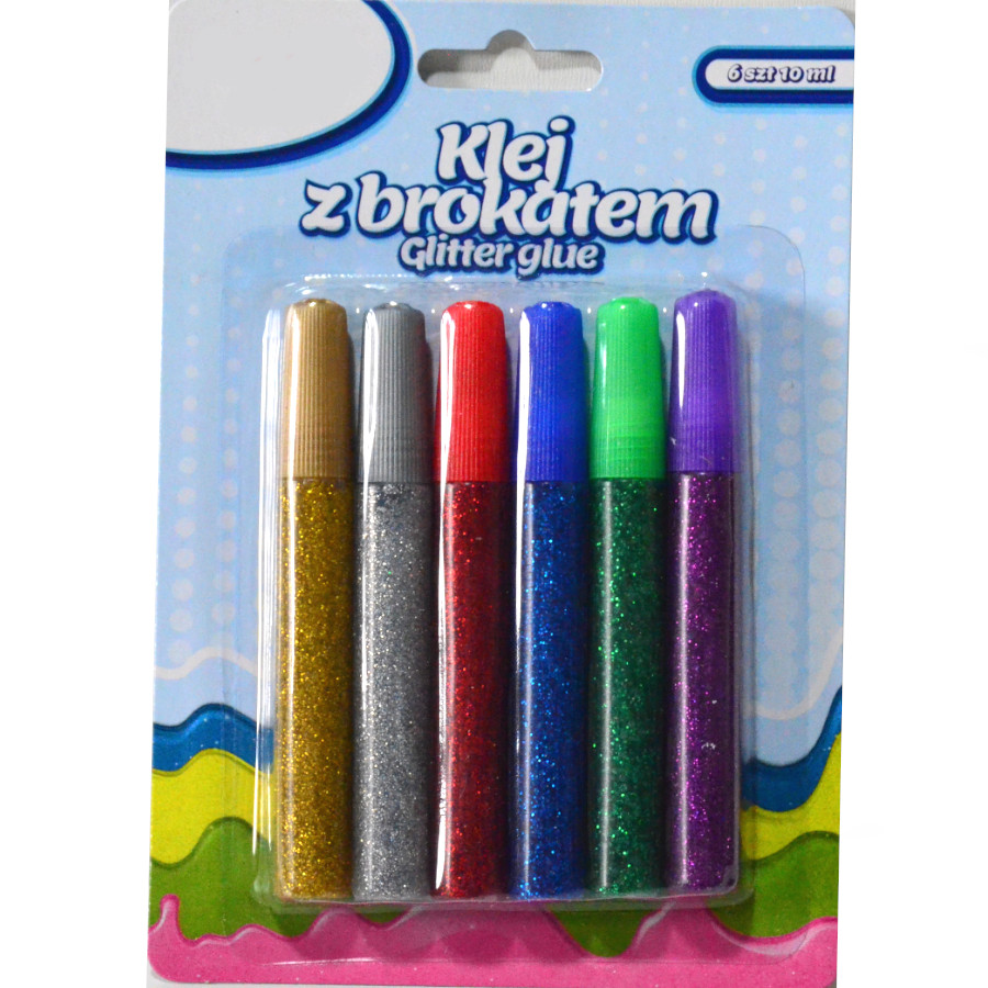 Brokat w kleju ArtPioMar wielokolorowy 6kol.
