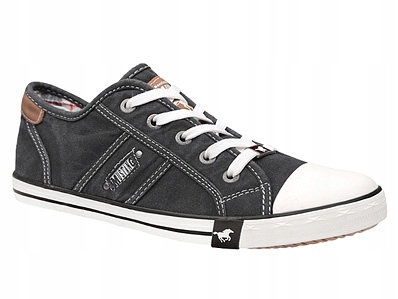

Kultowe Trampki Mustang 36C0028 r.38 Czarne Jeans