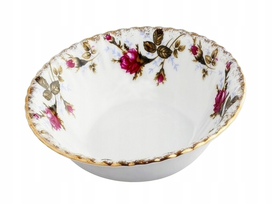 

B013 Salaterka 13 cm Złocona Róża Iwona Porcelana