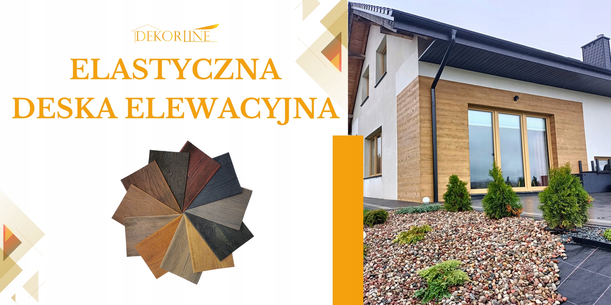 IMITACJA DREWNA DESKA ELEWACYJNA ELASTYCZNA PRÓBKI Szerokość produktu 16 cm