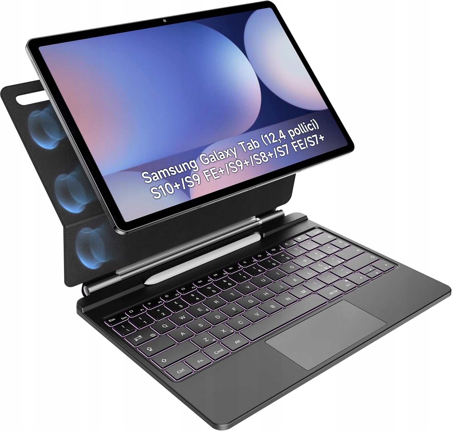 Puzdro s klávesnicou pre Samsung Galaxy Tab 12 4 palcov Hou MF-SX12 s Qwerty