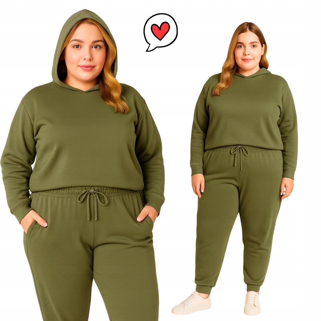 Tepláková Souprava Souprava Volná kapuce pohodlné 50 52 5XL 6XL 004