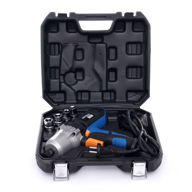 KLUCZ ELEKTRYCZNY UDAROWY 1/2" +NASADKI 2200W Rozmiar trzpienia 1/2''