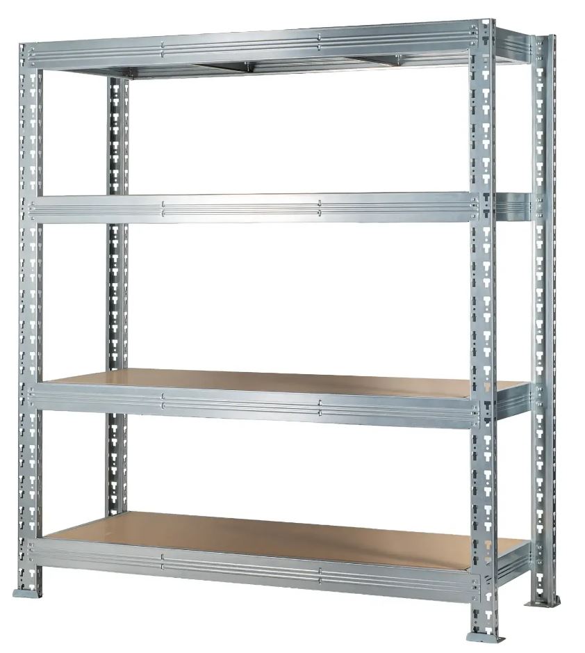 Wytrzymały Regał Metalowy Mega-met 300KG 180x180x60 CM Ocynk 5577 Metalkas