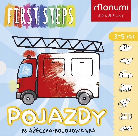 

Monumi harmonijka książeczka kolorowanka Pojazdy