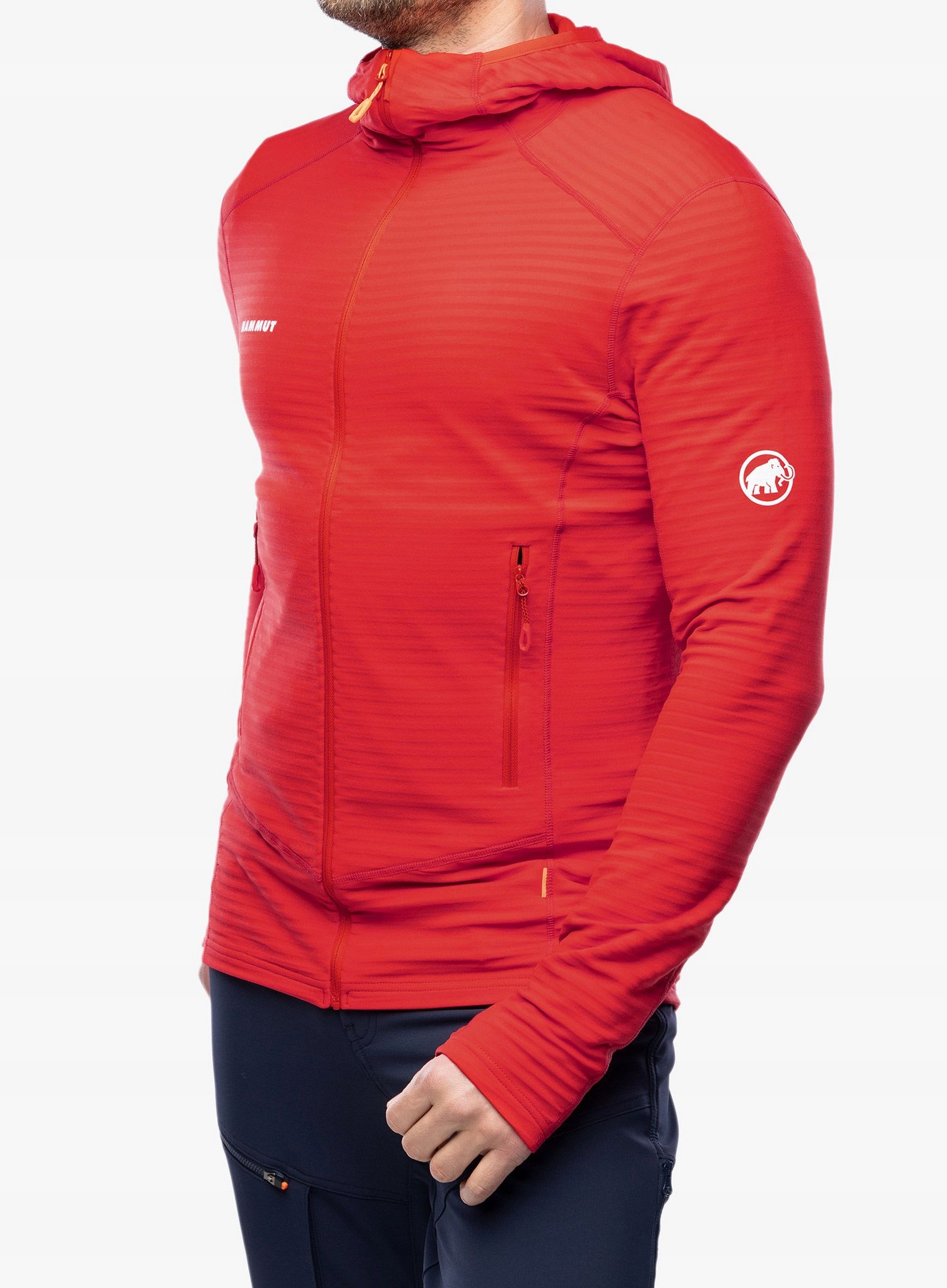 Bluza rozpinana Mammut Taiss Light ML Hooded Jacket mammut red S