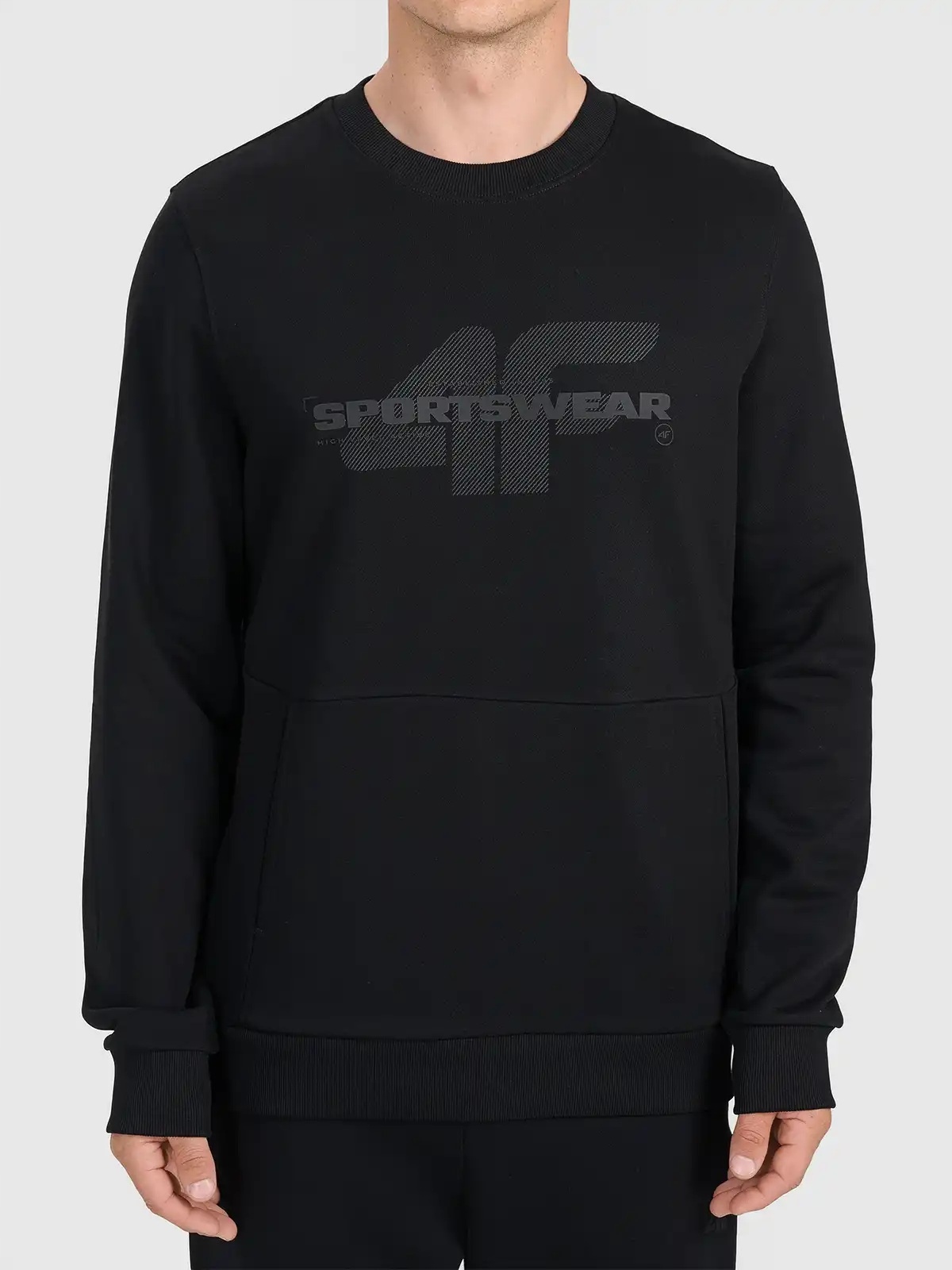 4F Pánská Mikina M2237 Hluboká Černá L