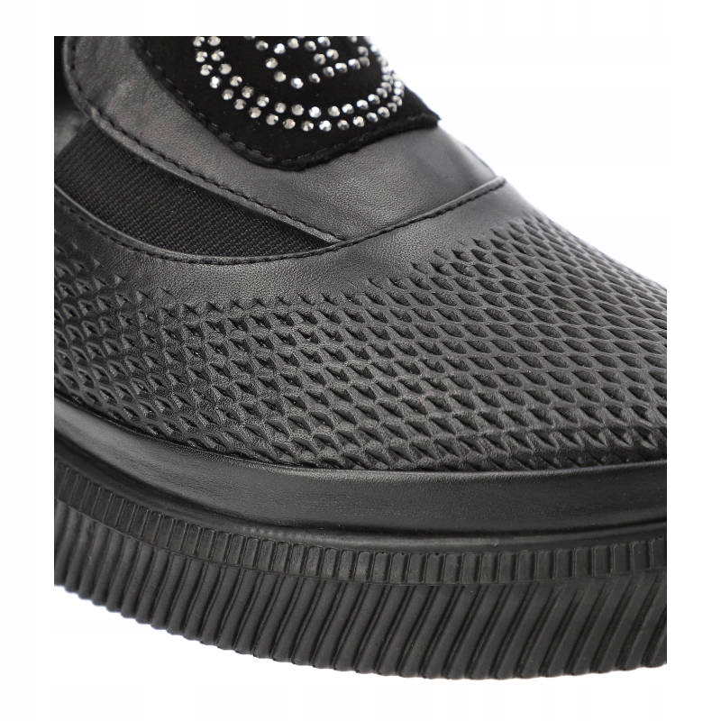 Czarne Półbuty Ravini Wygodne Skórzane Buty Rozmiar 40