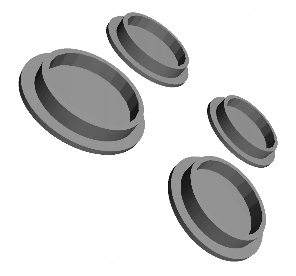

4szt Zaślepka czujnika parkowania 18-22mm Uniwers.