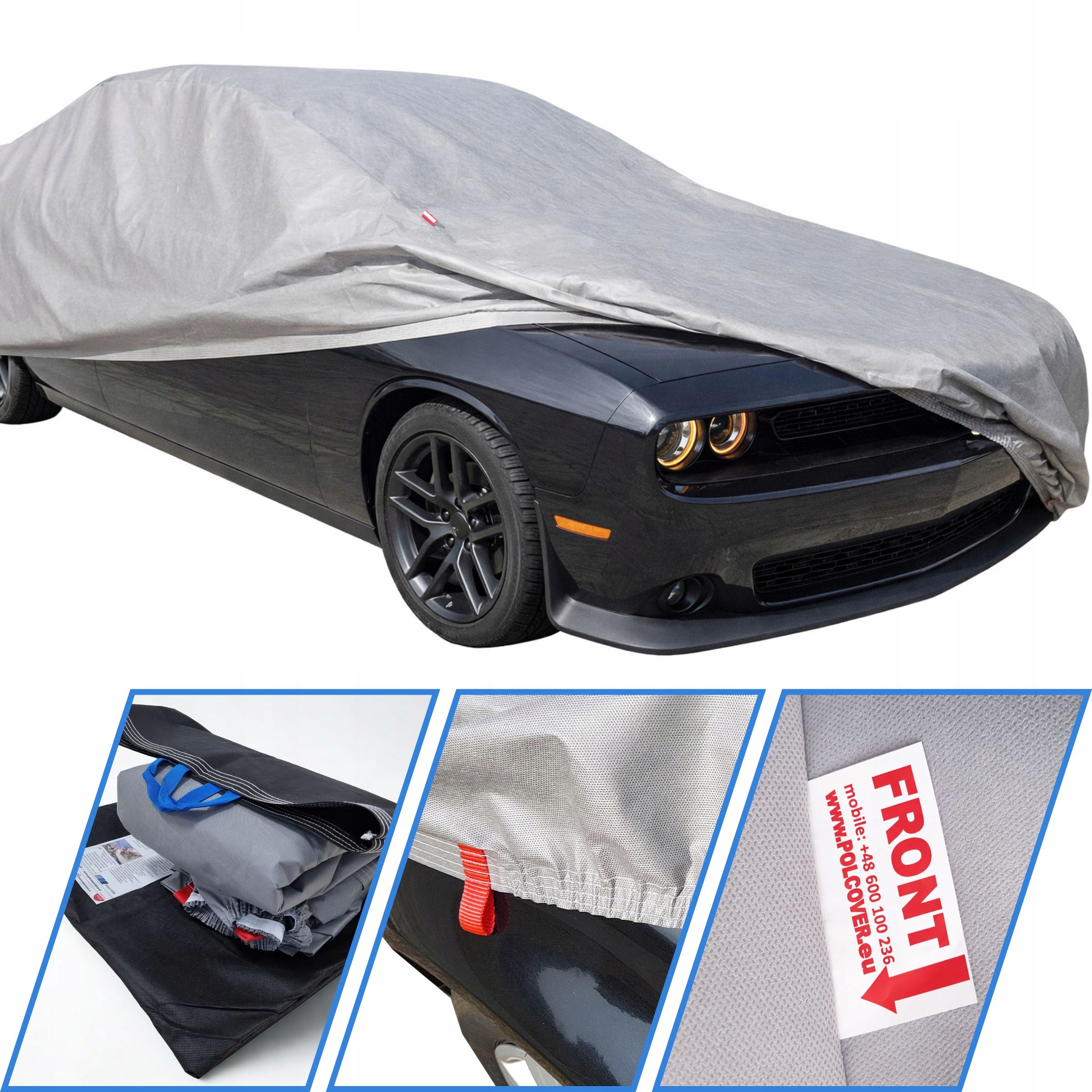 Pouzdro 3W Na Auto Dodge Challenger II, 3 vrstvy |polcover