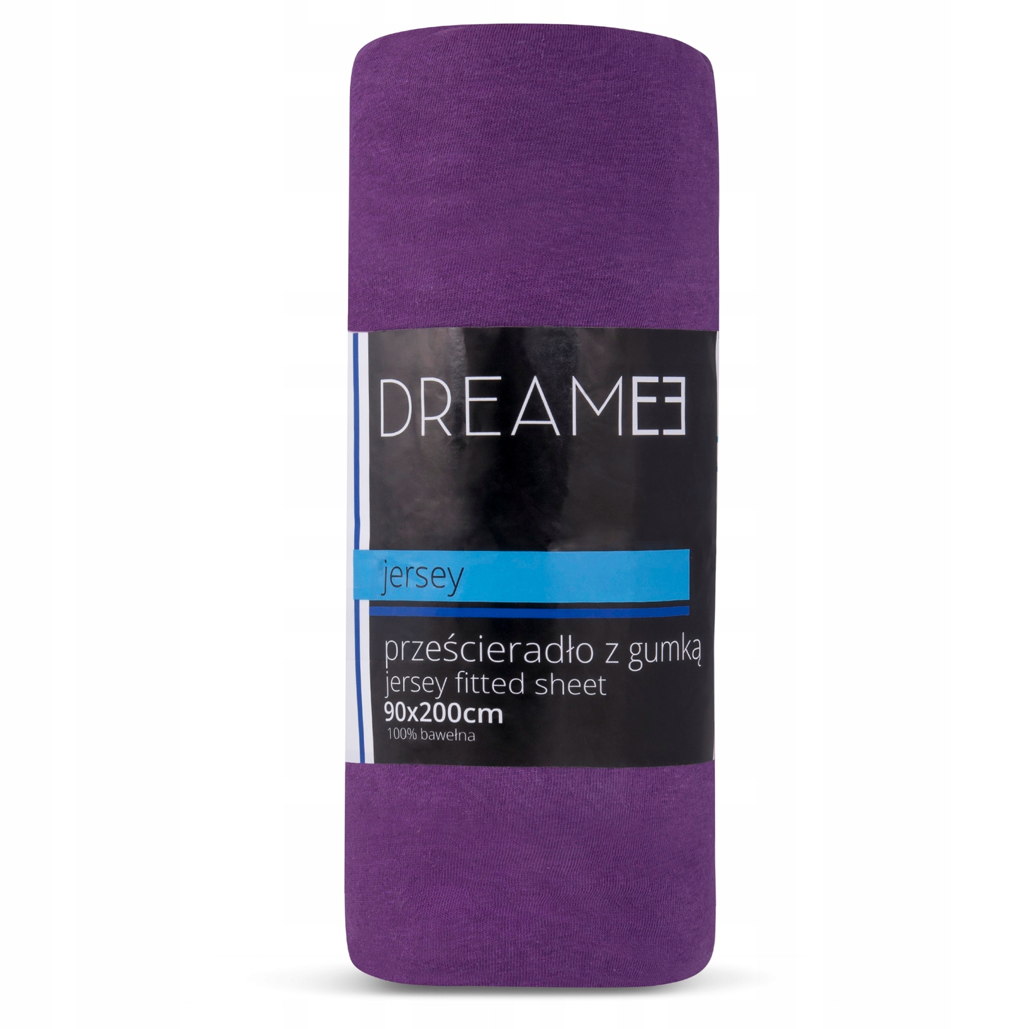 

Prześcieradło jersey z gumką Fioletowe 90x200 baw