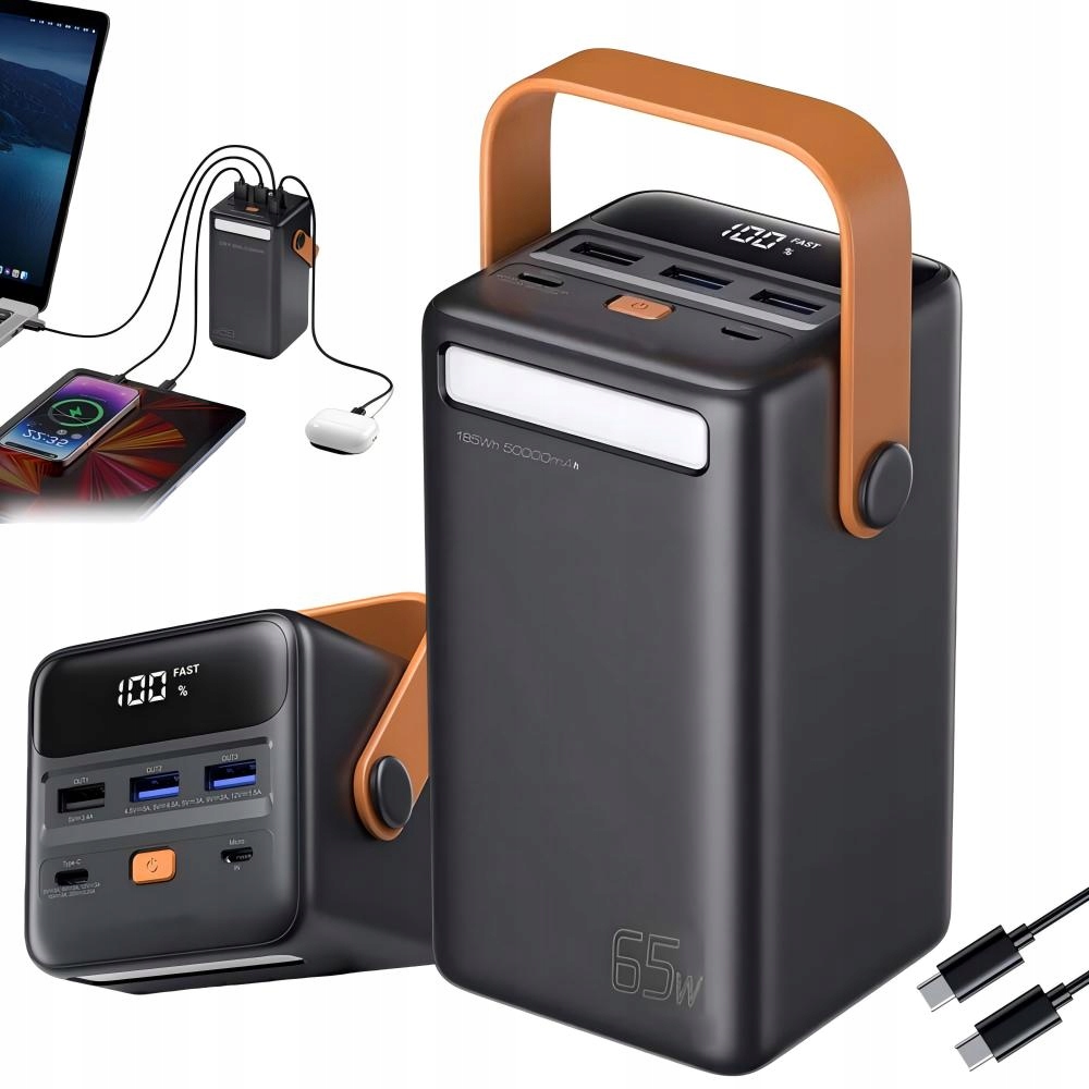 Rychlé Nabíjení Powerbanky 50000MAH 3XUSB 2XTYPE-C PD65W