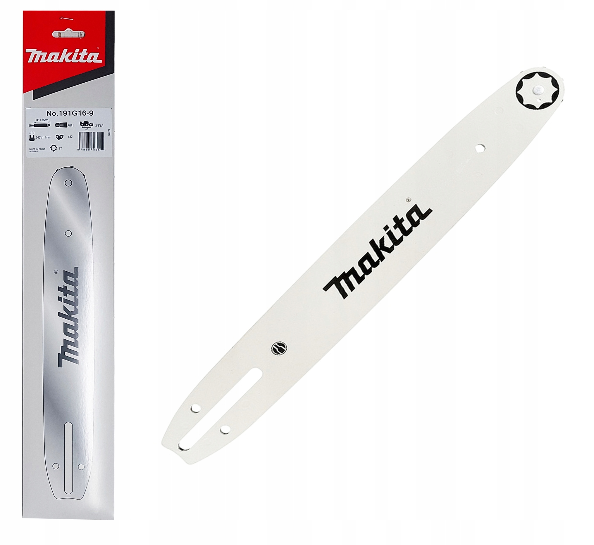 

Prowadnica Makita 35cm 3/8 1.1mm 52 Oczka DUC355