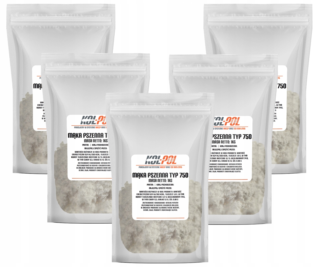 2X Chlebová Pšeničná Mouka Typ 750 5kg Na pečení chleba přírodní kvalita