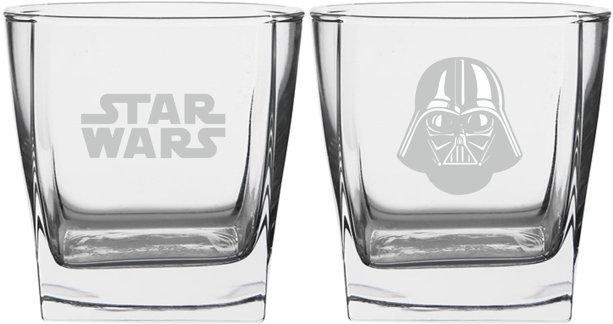 Zestaw 2 szklanek grawer dla fanów Star Wars, Gwiezdne Wojny