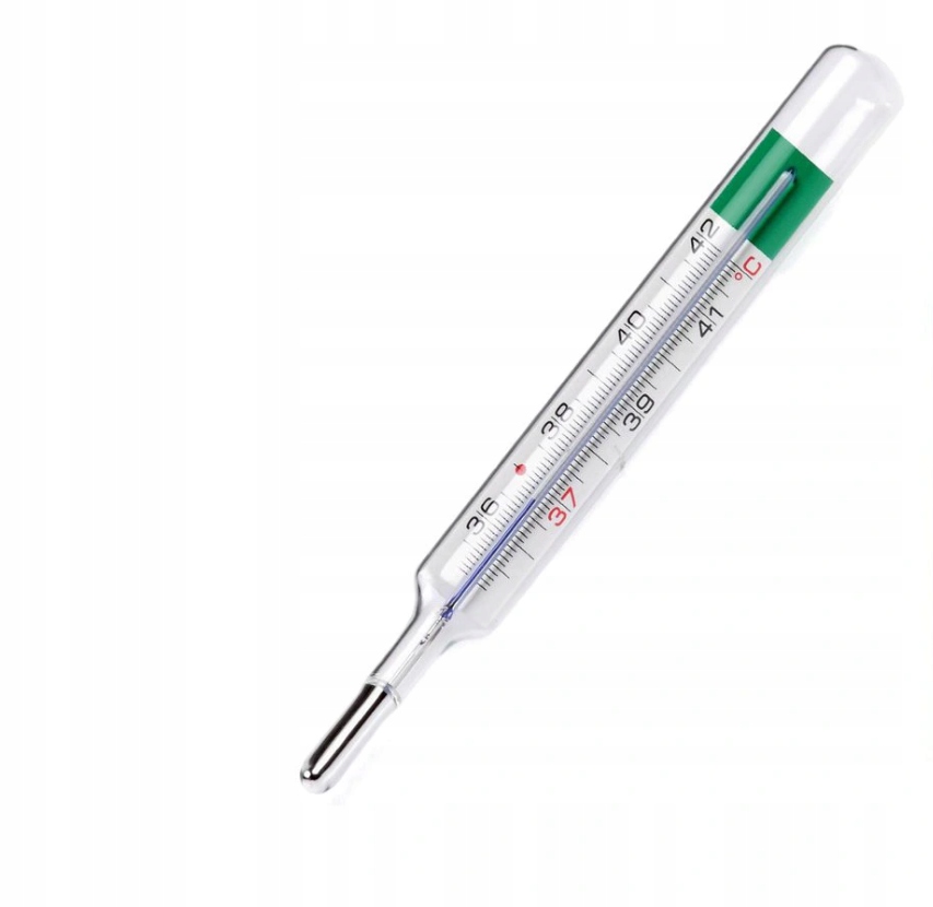 

Termometr Bezrtęciowy Szklany Lekarski Medyczny