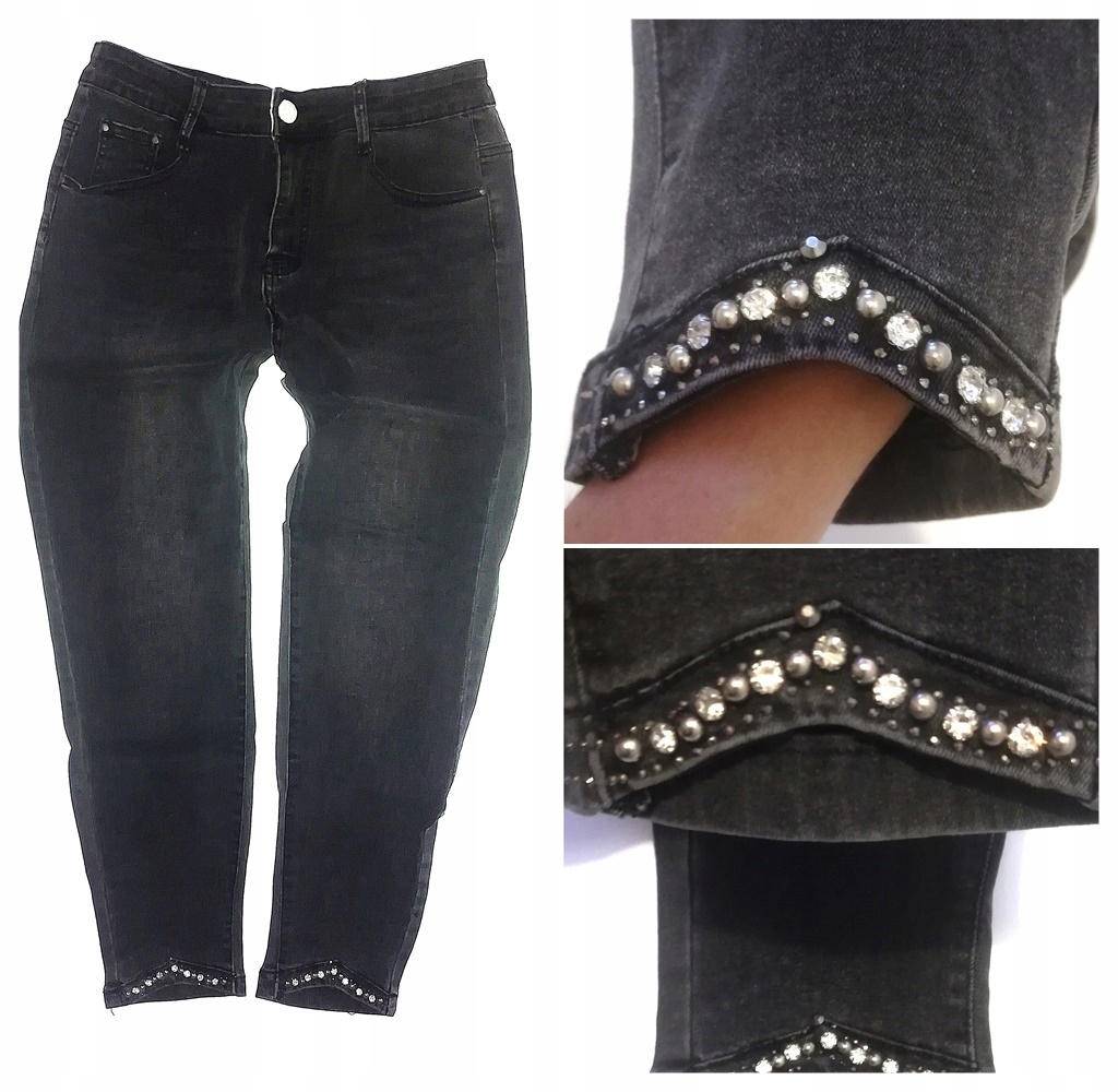 

Jeansy Damskie Spodnie Wysoki Stan Plus Size 42-50