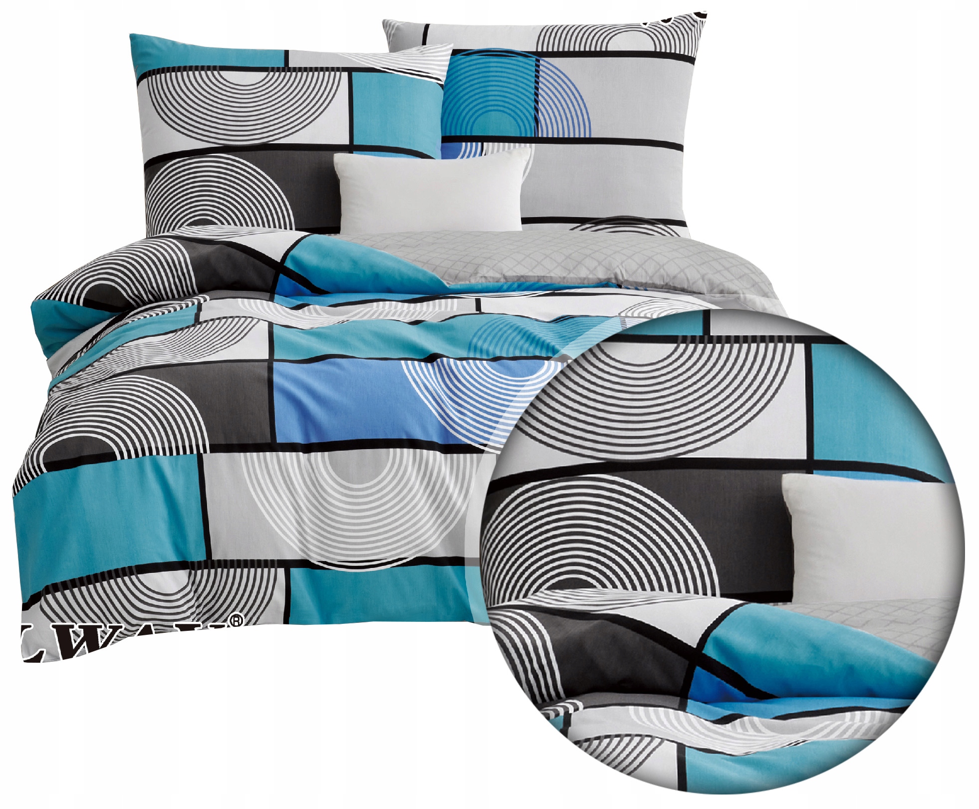 Pościel 160x200 satyna bawełniana Elway 5040 100% Bawełna Nowe