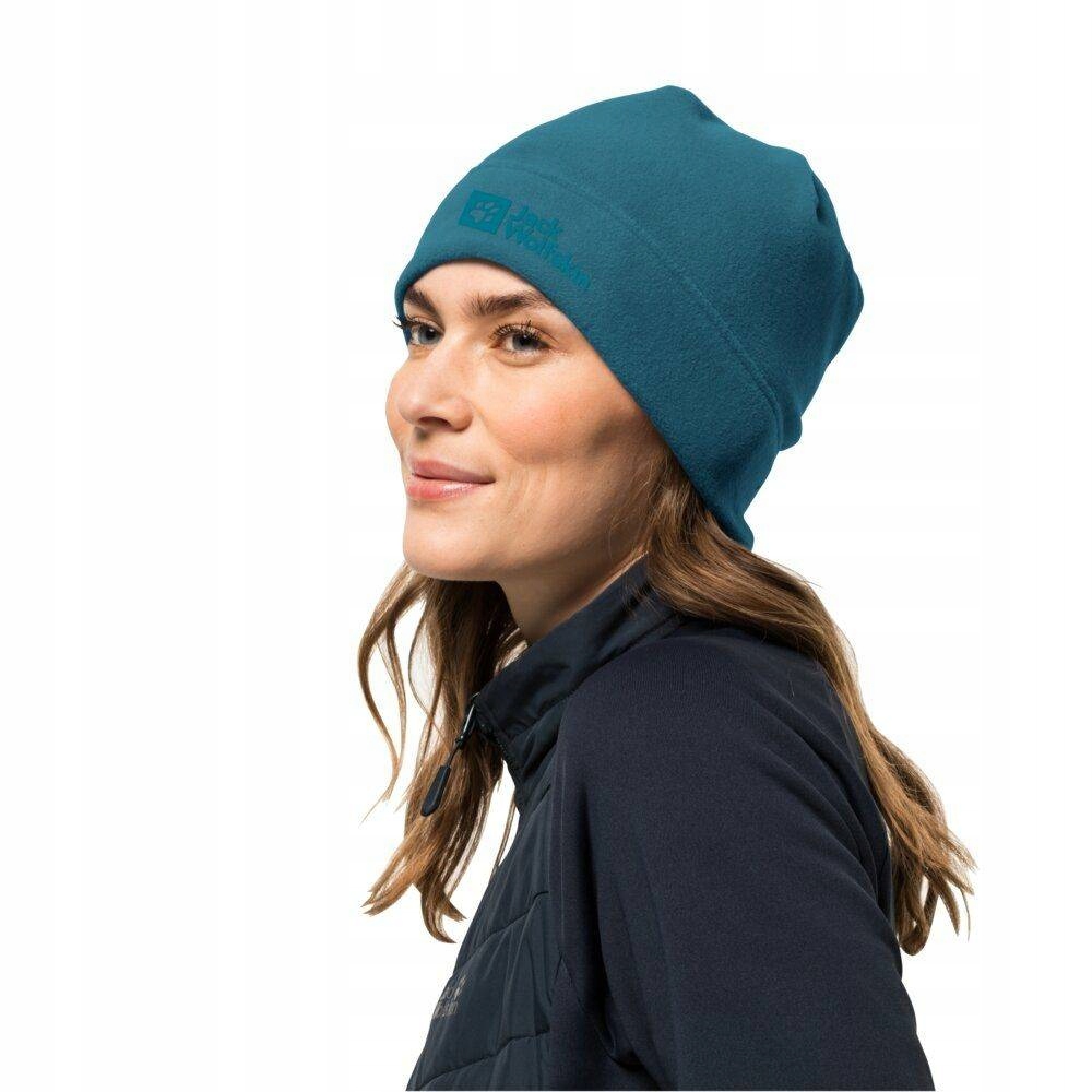 JACK WOLFSKIN Czapka REAL STUFF BEANIE Kolor niebieski