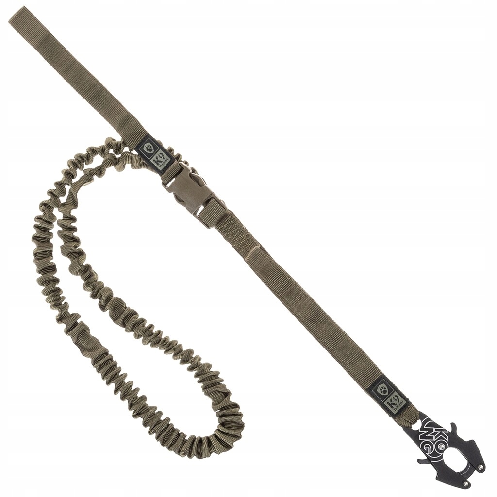 Levně Vodítko K9 Thorn Frog Kong s tlumičem 272 cm Olivová