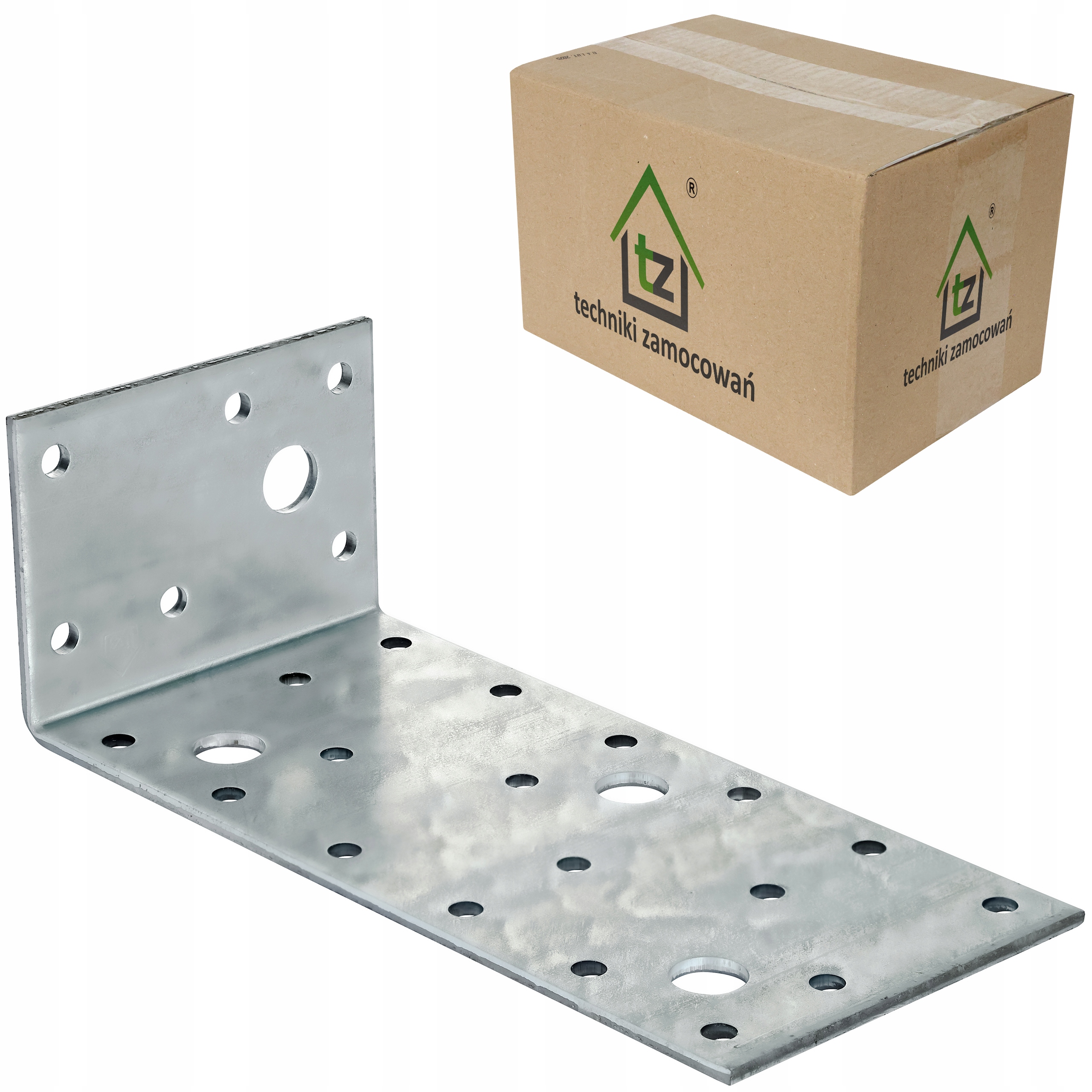 Perforované oceľové uholníky 150x50x70 x 2,5 mm 50 ks spojovacie KŁ10