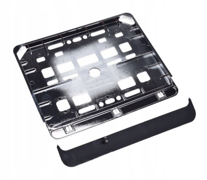 RAMKA DO TABLICY REJESTRACYJNEJ CHROM SREBRNA