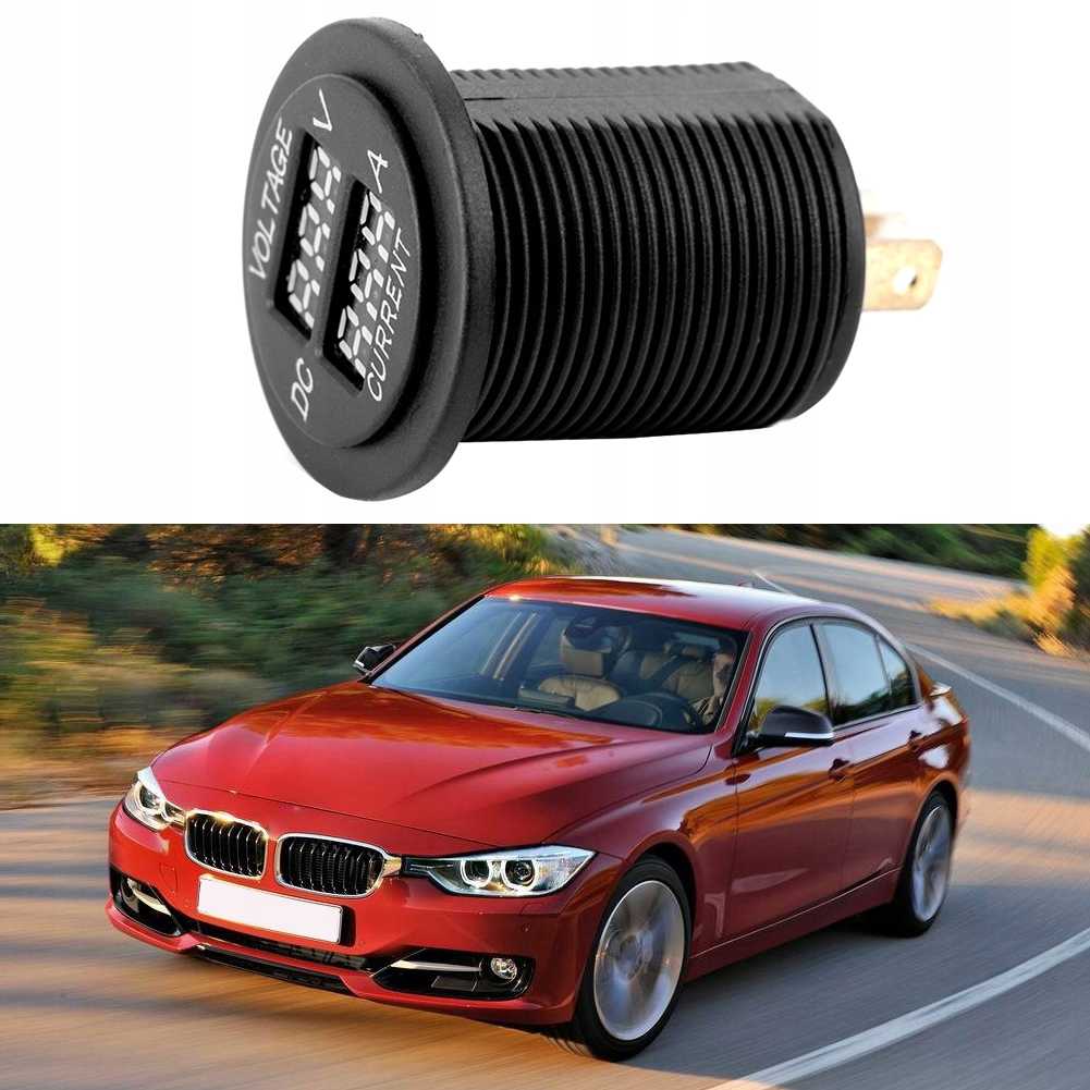 Cyfrowy woltomierz LED amperomierz okrągły Marka inny