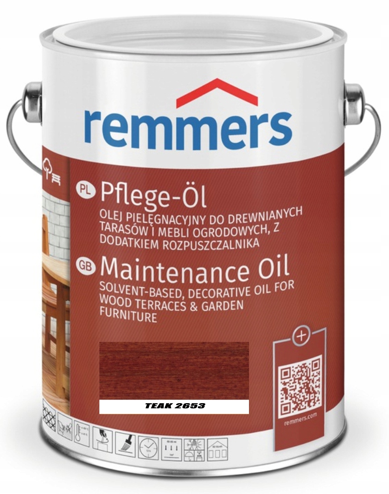 REMMERS OLEJ DO DESKI TARASOWEJ 0,75L TEAK Zastosowanie Meble ogrodowe Tarasy drewniane