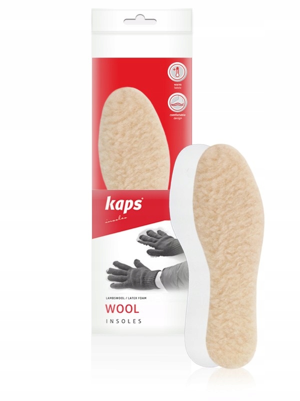 

Wełniane ocieplające wkładki do butów Kaps Wool