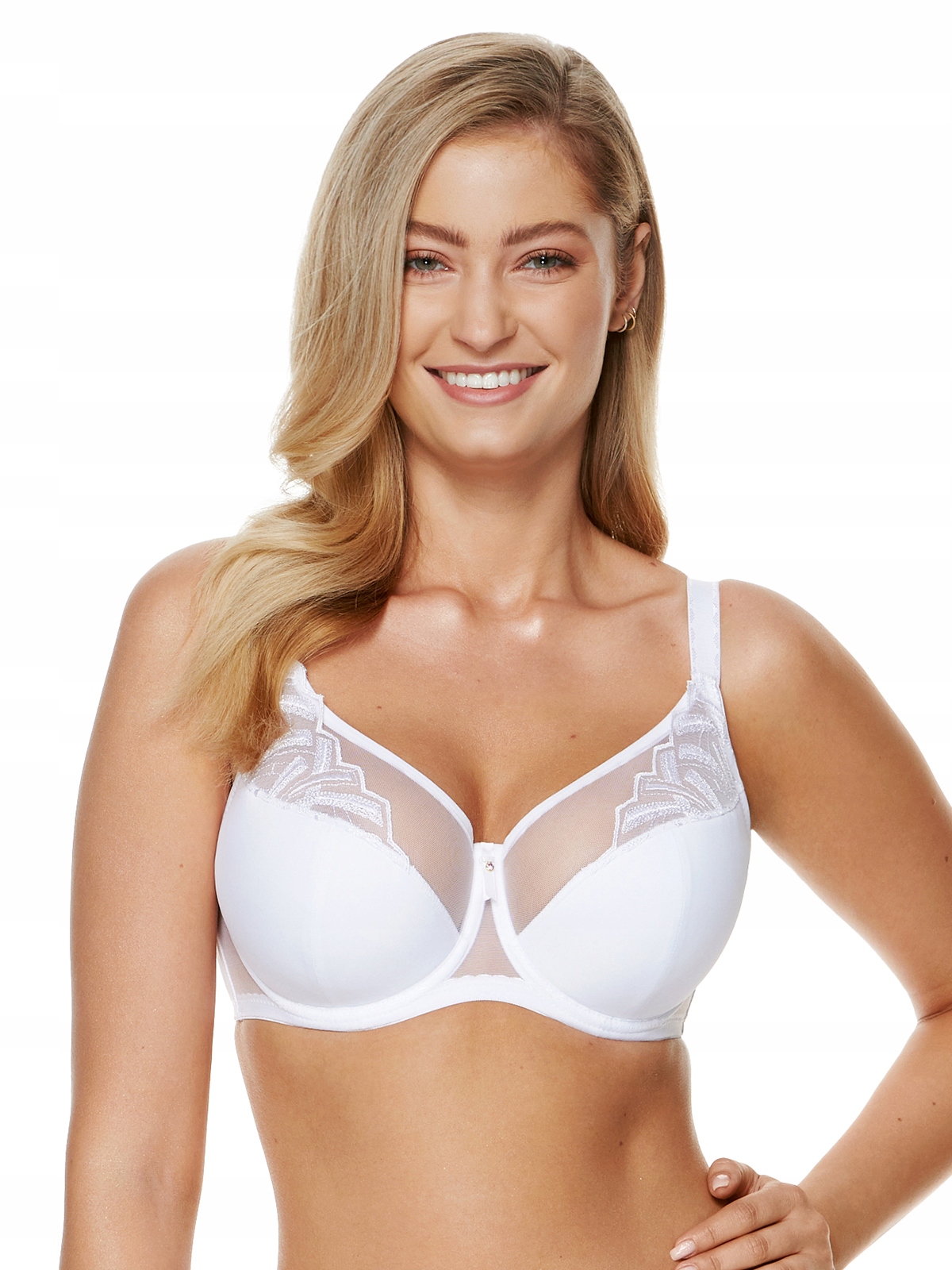 Gorteks Angel biustonosz półusztywniany biały 80D