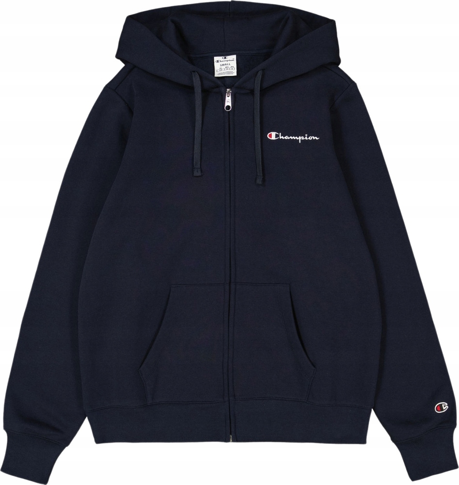 Mikina Champion Full Zip Hoodie Tmavě Modrá 117531 BS501 vel. L