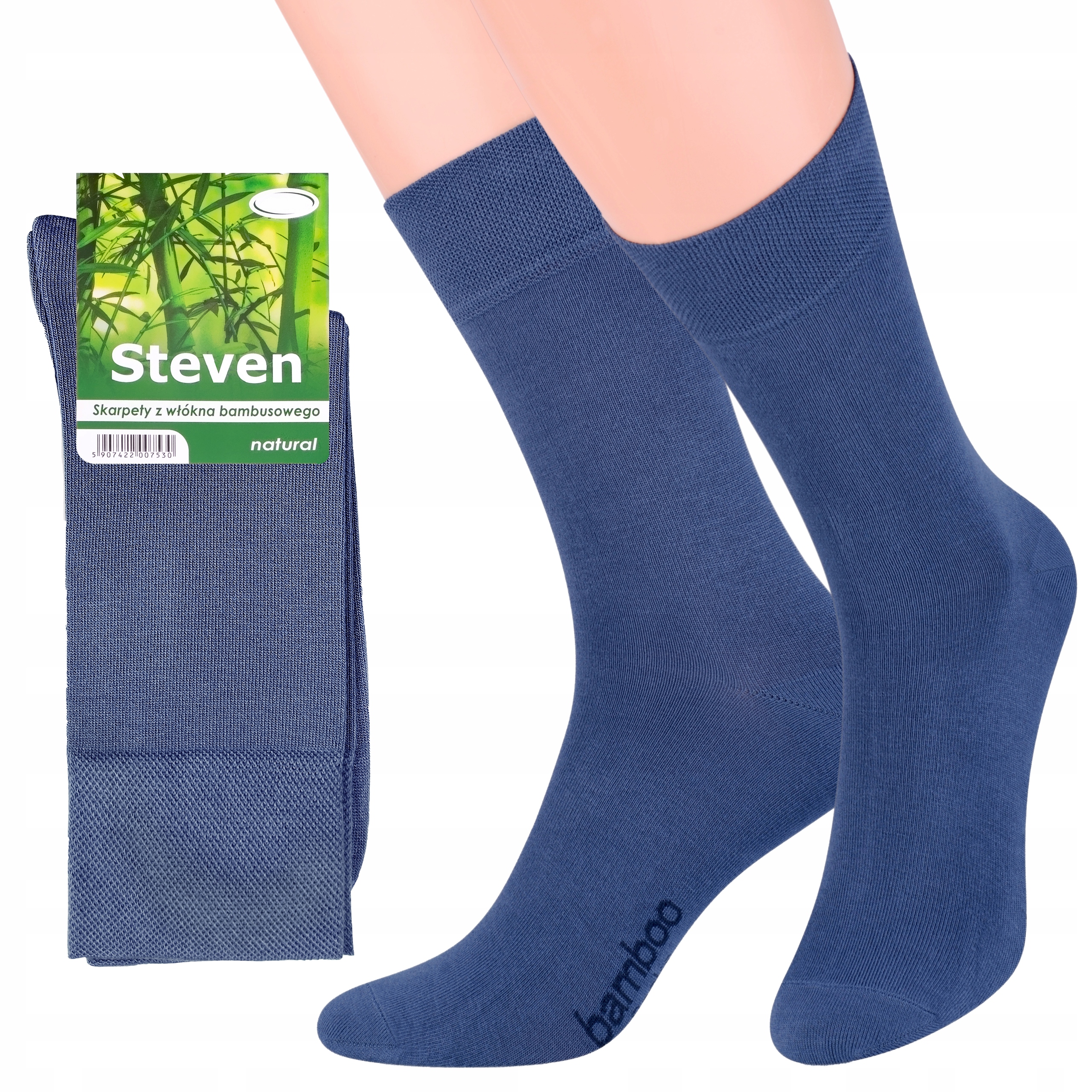 

Steven 086 Skarpety Bambusowe Męskie Jeans 44-46