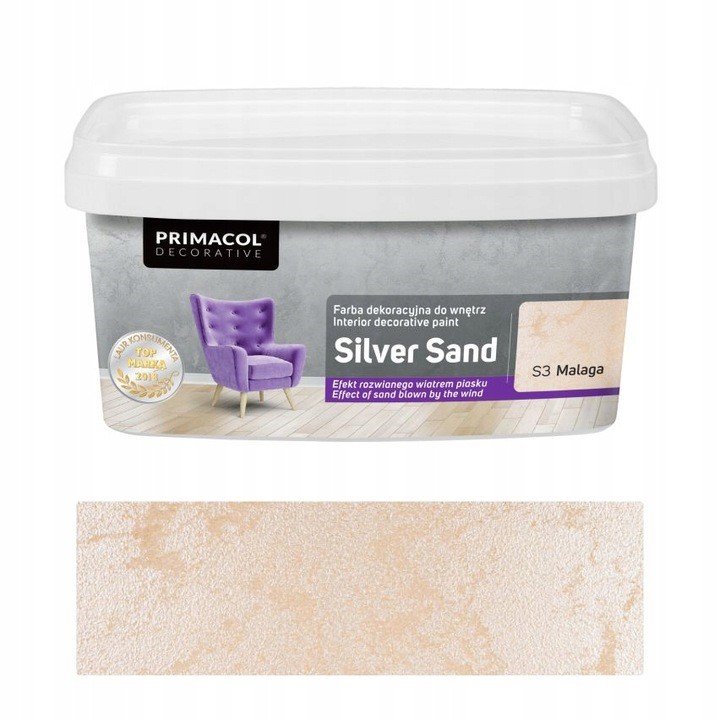 Farba Silver Sand 1l Malaga S3 farba dekoracyjna