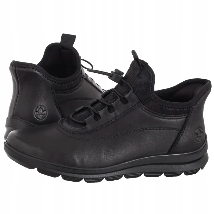 Dámské Kožené Polobotky Rieker Černé Z0057-00 Black