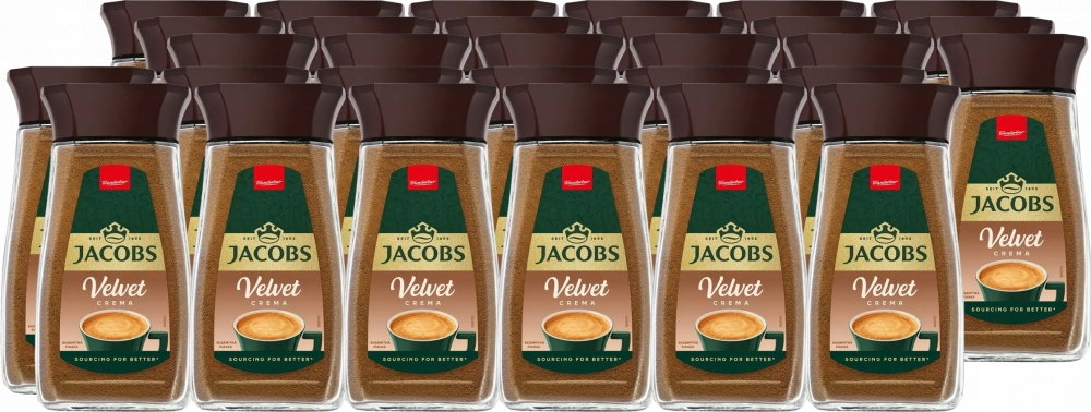 Jacobs kawa rozpuszczalna Velvet 200g słoik x30