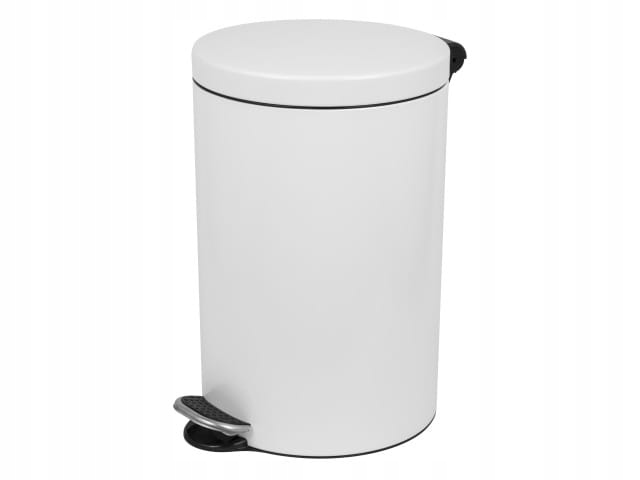 Kosz pedałowy 12 L metalowy biały Alda Freedom Fresh