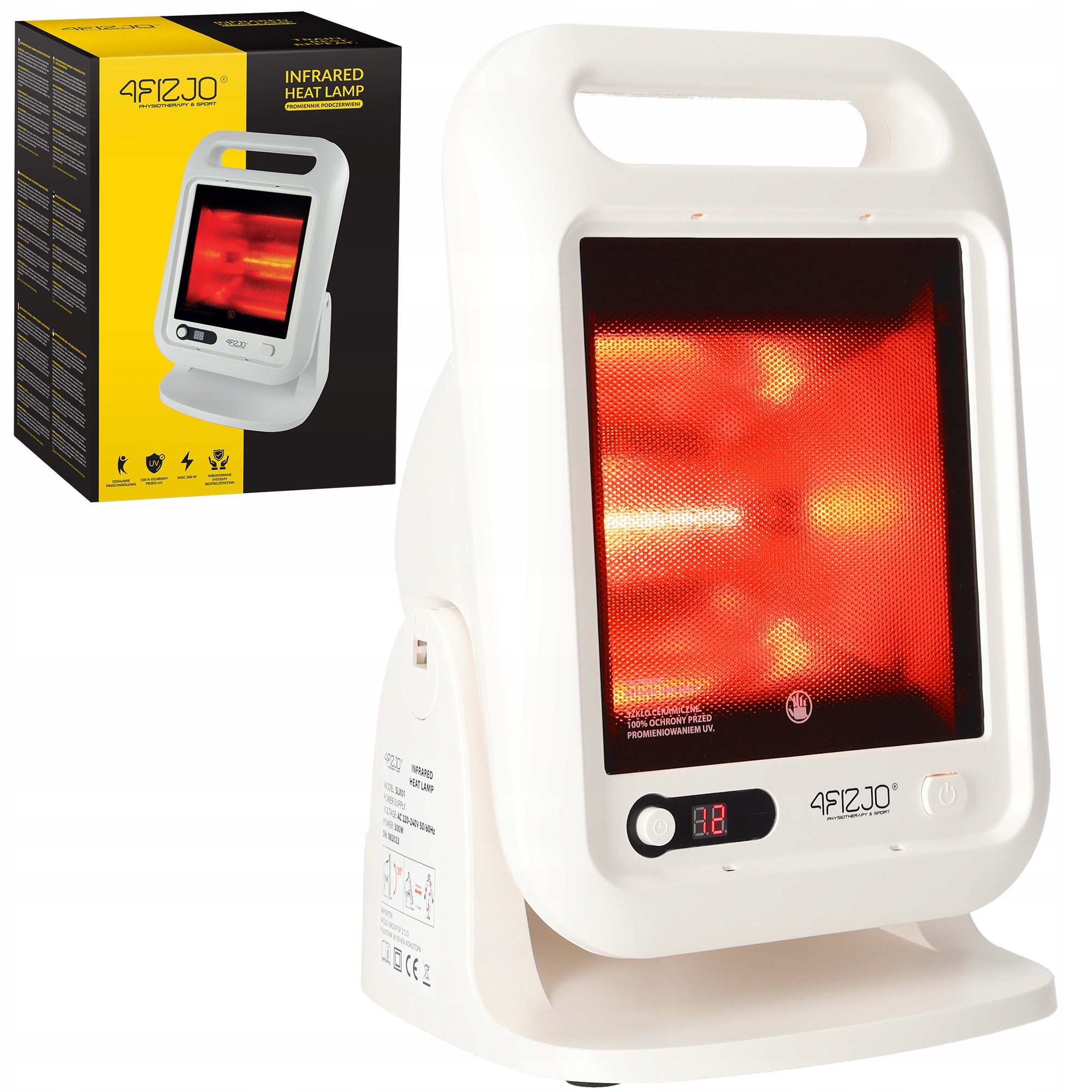 Lampa Sollux 4FIZJO biały 300 W