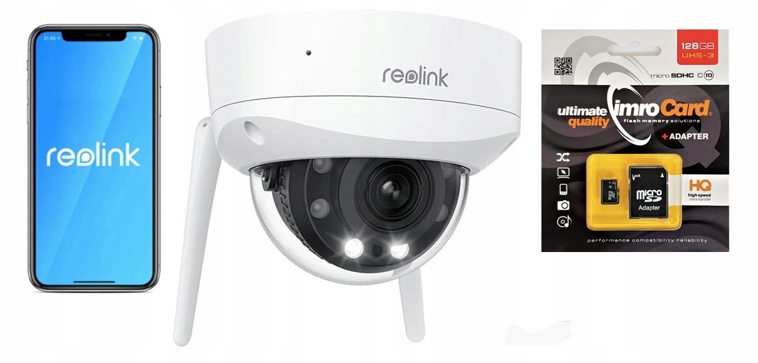 Kamera Reolink RLC-W437 8MP Wifi odolná proti vandalismu 4K IK10 5xZoom Karta 128GB