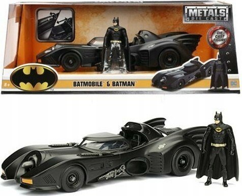 Batmobile Batman 1989 model Jada 1:24 kovový s figurkou Batmana
