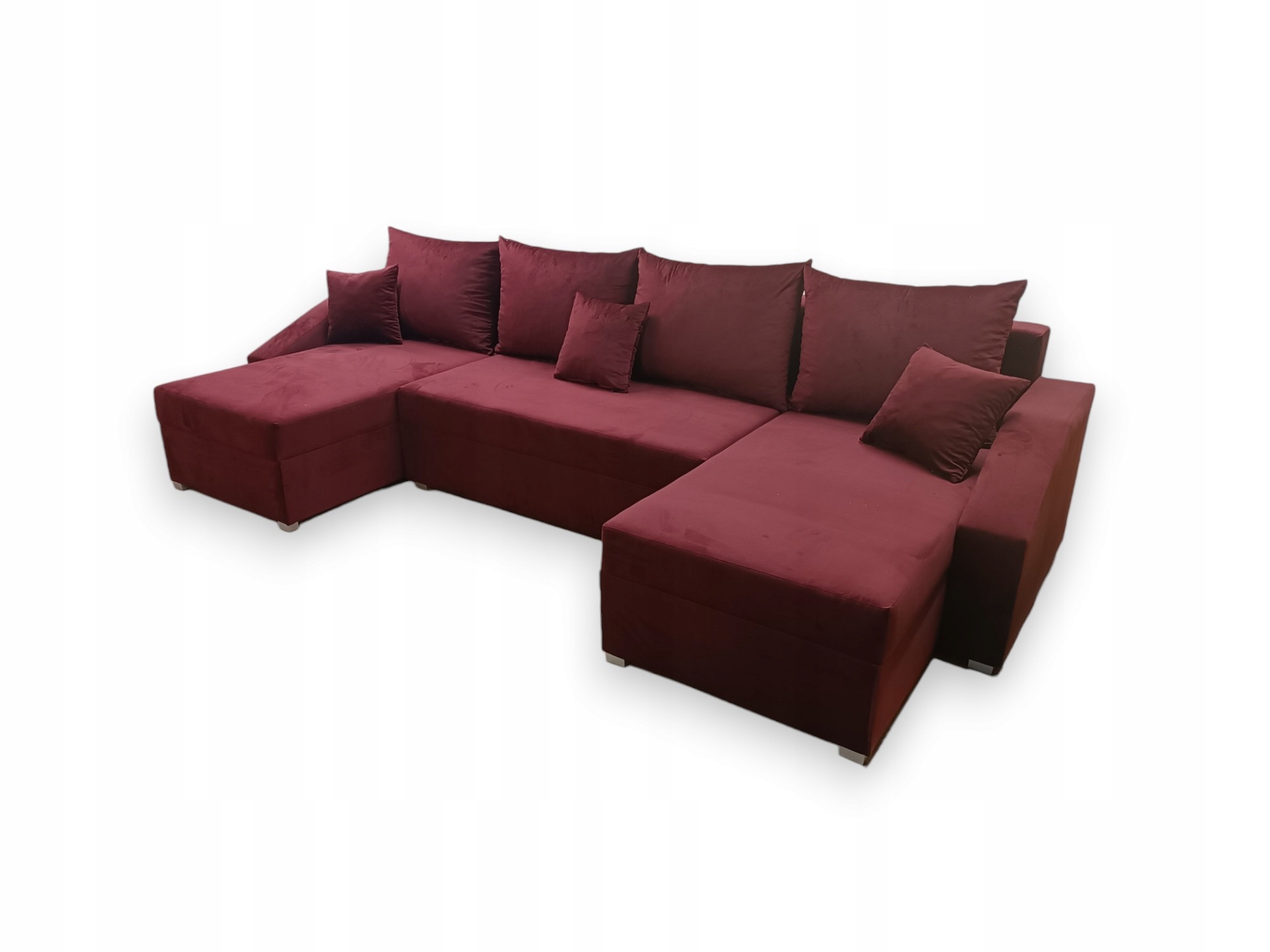 Rohová Sedací Souprava s funkcí spaní Rozkládací Rohová Sedačka Pohovka Písmeno U Kontejner Pohovka