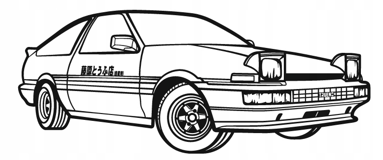 nástěnná dekorace Obraz Auto Toyota Corolla AE86 Perspective