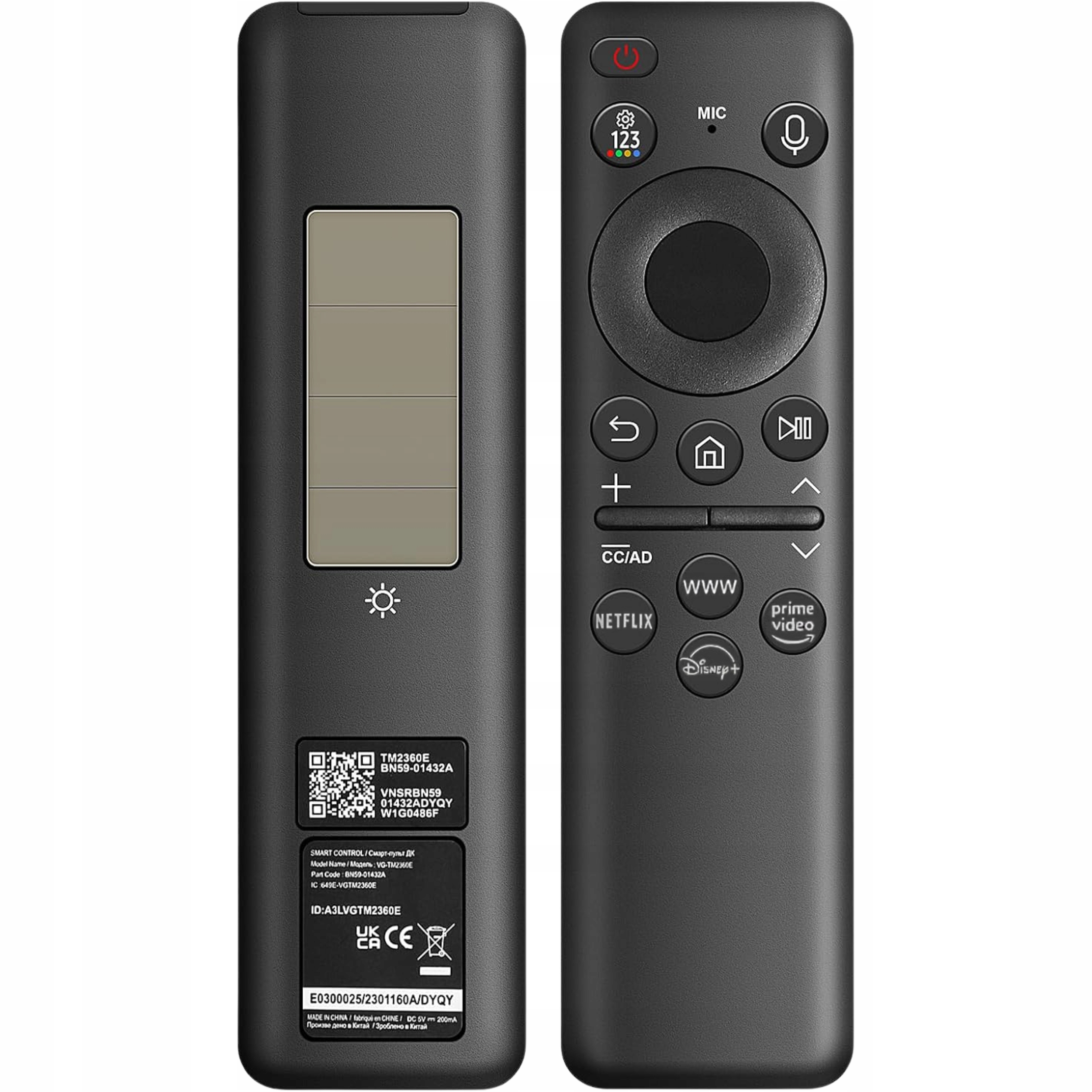 Dálkový Ovladač Pro Samsung BN59-01432A Solární Usb-c