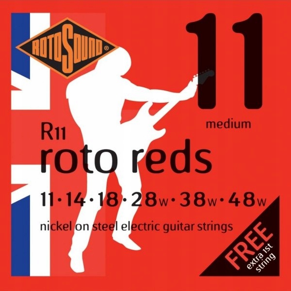 ROTOSOUND R11 STRUNY DO GITARY ELEKTRYCZNEJ 11-48 ROTO REDS