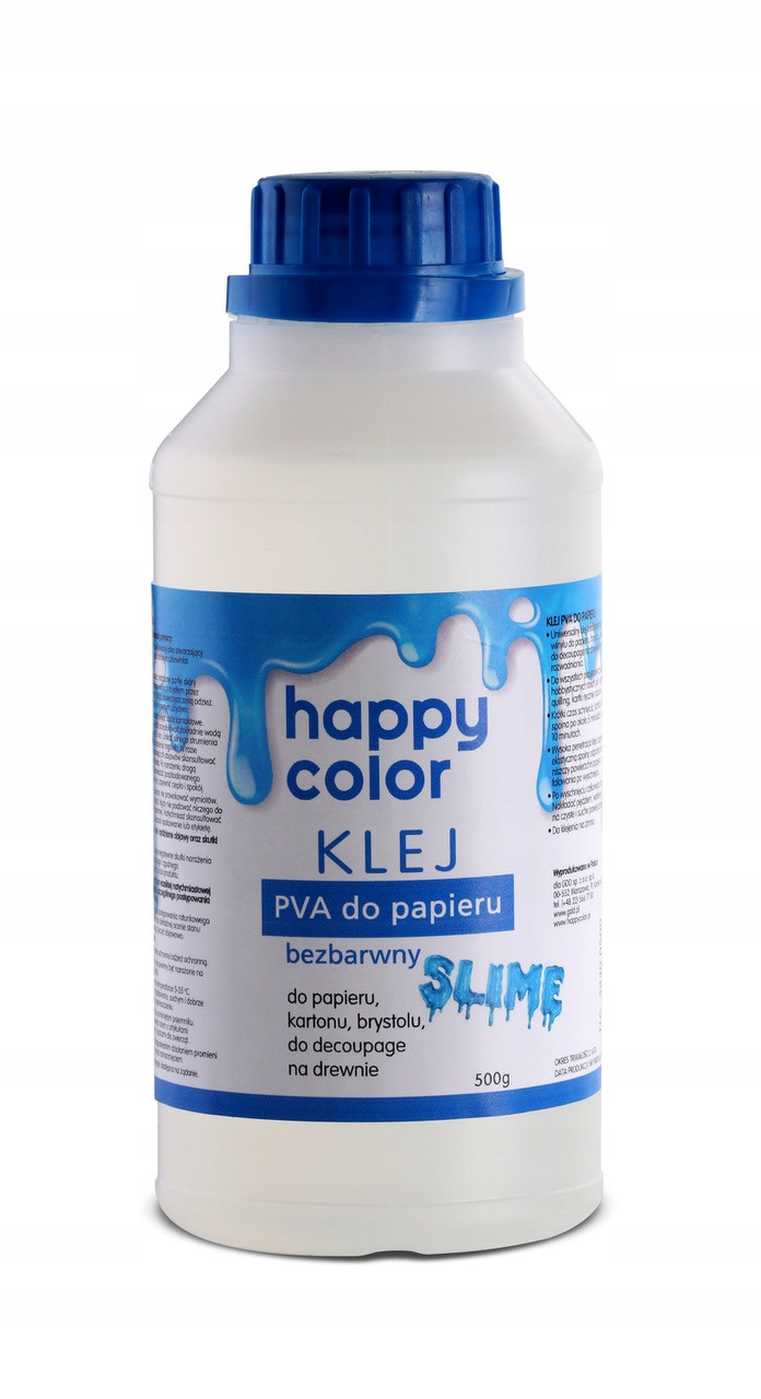 

Klej do papieru Slime Pva Happy Color 500 g