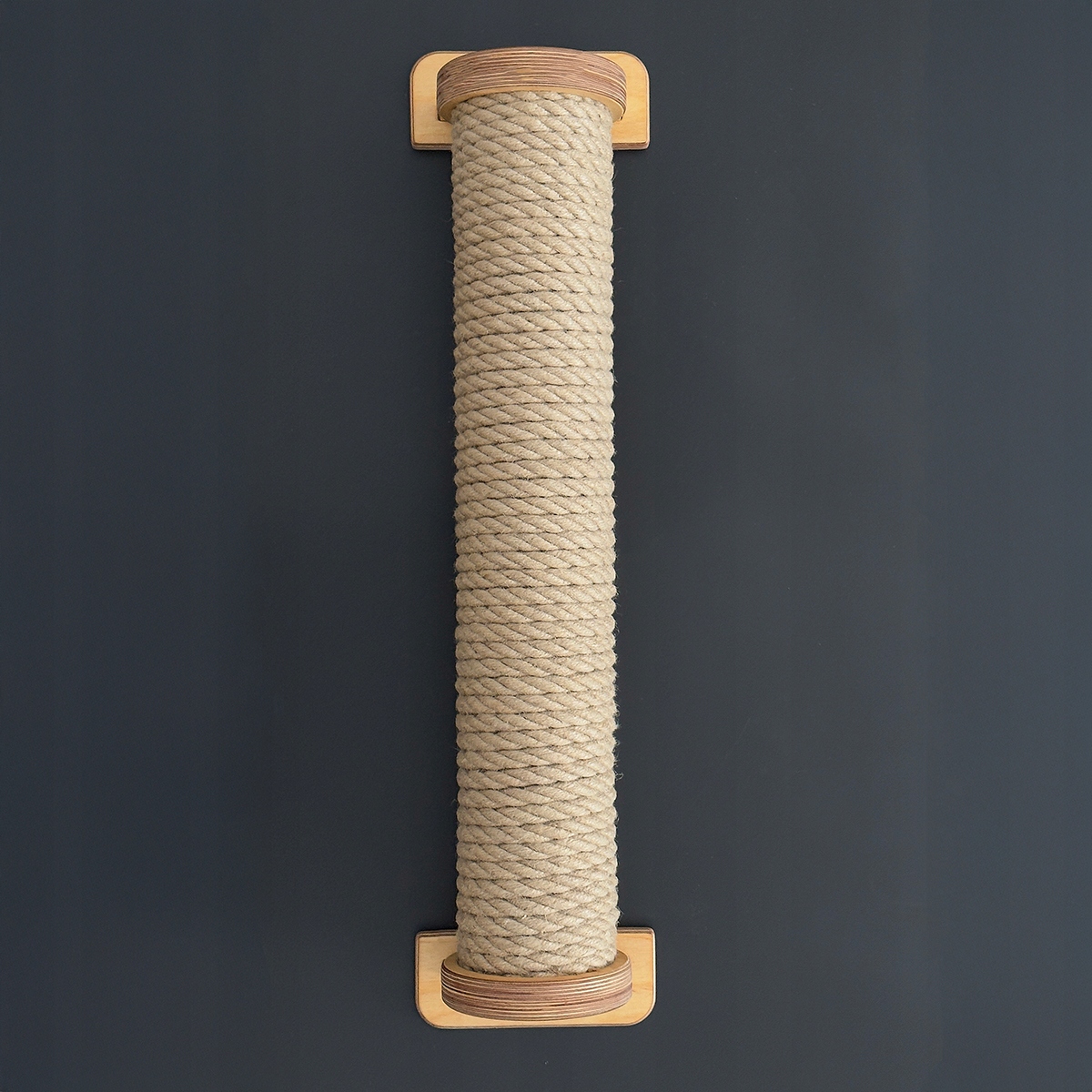 Levně Nástěnný škrabák pro kočky s extra silným lanem M 80 cm velký sloupek šrouby