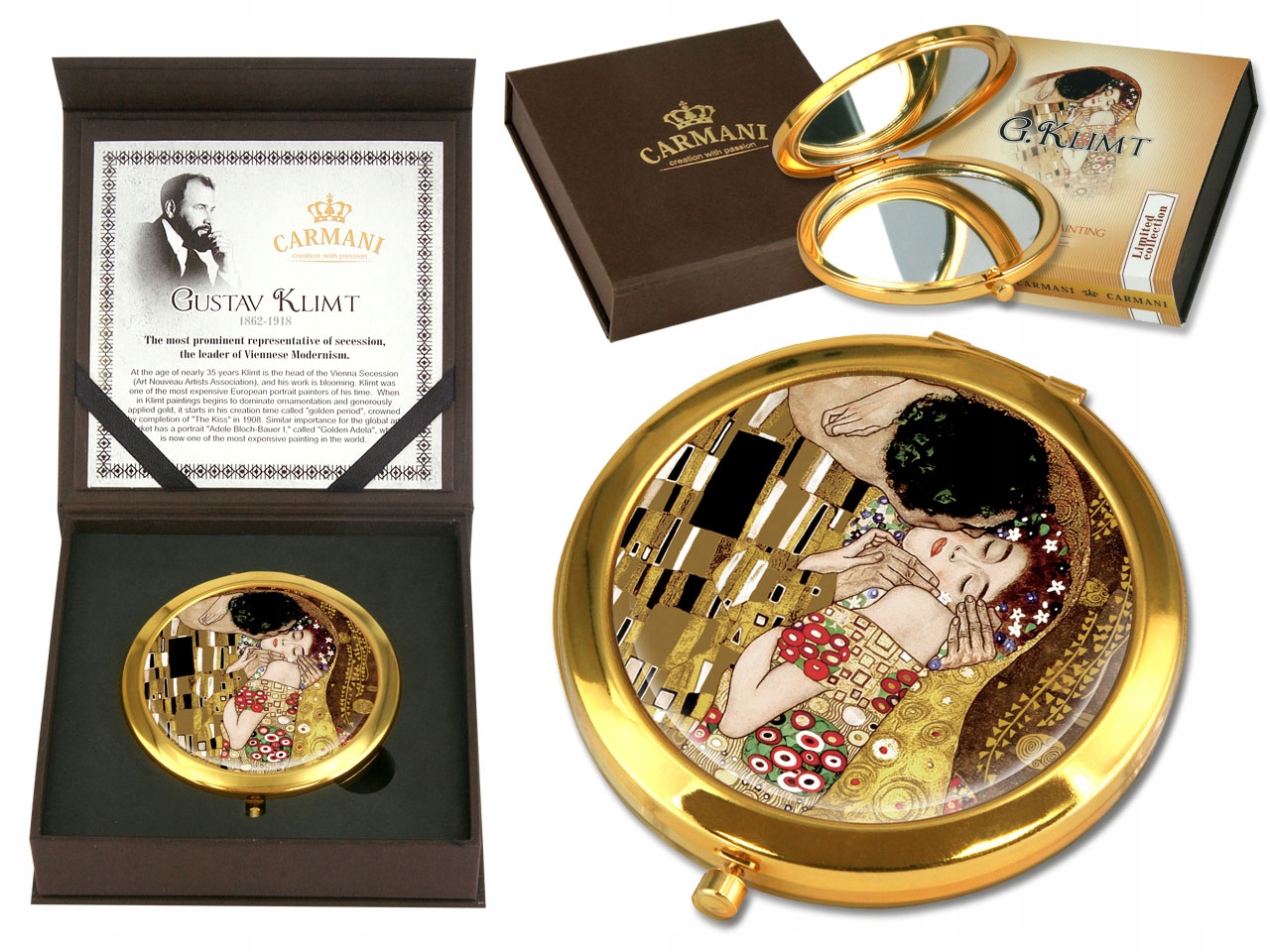 Lusterko Lustereczko - Gustav Klimt Pocałunek