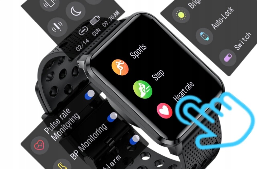 Smartband BEMI KIX-M Czarny + Słuchawki Tutti Rodzaj baterii akumulator litowo-polimerowy