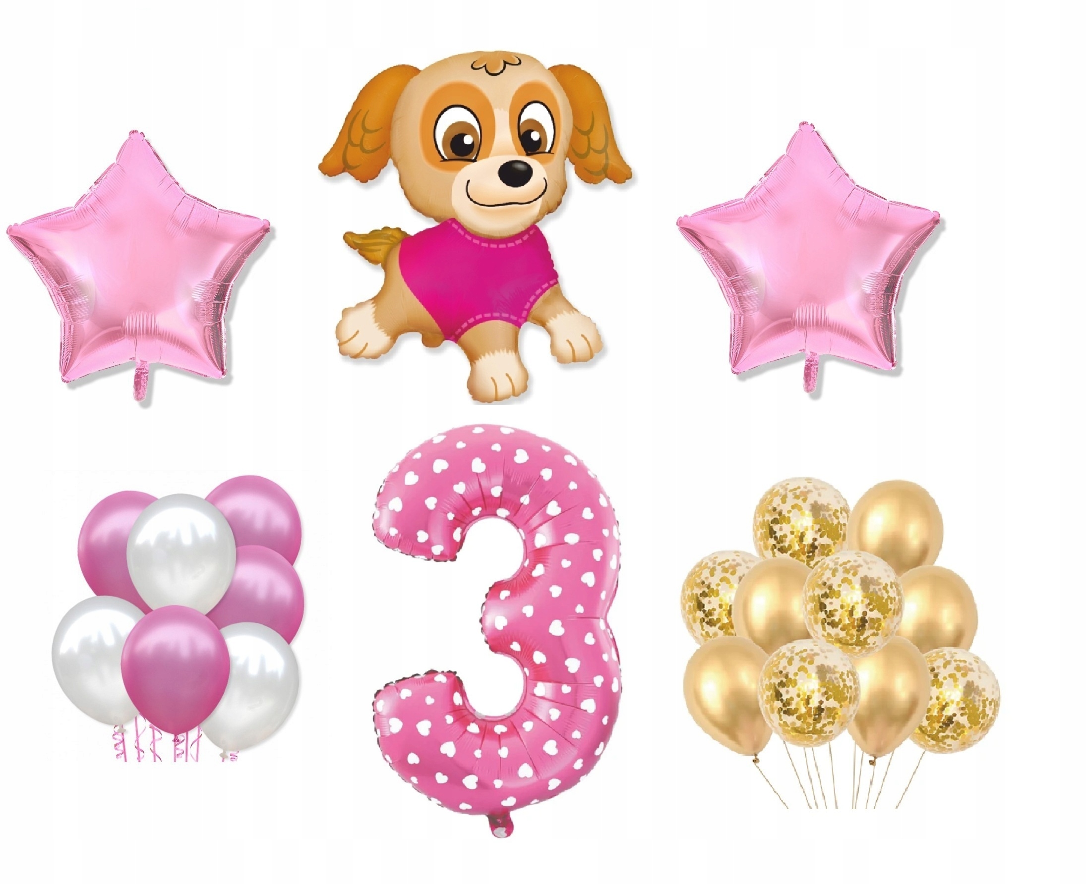 

Mini Zestaw Psi Paw Patrol 3 Urodziny Balony